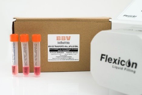 A bioBoaVista produz meio de cultura personalizado para testes de diagnóstico nasal para COVID-19 utilizando a Flexicon PF7